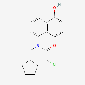 2-Chloro-N-(cyclopentylmethyl)-N-(5-hydroxynaphthalen-1-yl)acetamide