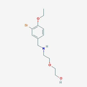molecular formula C13H20BrNO3 B271642 2-{2-[(3-Bromo-4-ethoxybenzyl)amino]ethoxy}ethanol 