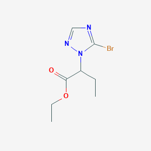 molecular formula C8H12BrN3O2 B2716425 Ethyl 2-(5-bromo-1H-1,2,4-triazol-1-yl)butanoate CAS No. 1823402-59-0