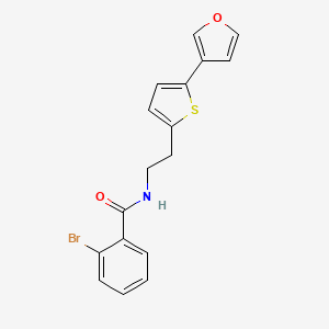 molecular formula C17H14BrNO2S B2716431 2-bromo-N-(2-(5-(furan-3-yl)thiophen-2-yl)ethyl)benzamide CAS No. 2034498-00-3