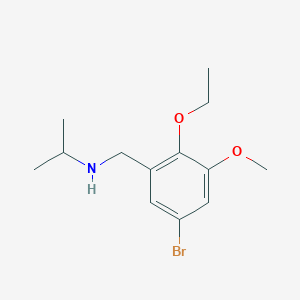 molecular formula C13H20BrNO2 B271644 N-(5-bromo-2-ethoxy-3-methoxybenzyl)propan-2-amine 