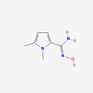 molecular formula C7H11N3O B2716441 N'-羟基-1,5-二甲基-1H-吡咯-2-甲酰胺 CAS No. 500024-91-9