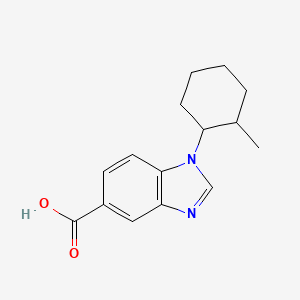 molecular formula C15H18N2O2 B2716449 1-(2-methylcyclohexyl)-1H-benzimidazole-5-carboxylic acid CAS No. 903330-28-9