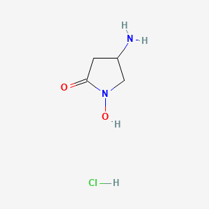 4-Amino-1-hydroxypyrrolidin-2-one;hydrochloride