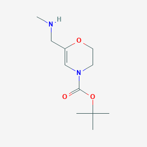 Tert-butyl 6-[(methylamino)methyl]-3,4-dihydro-2h-oxazine-4-carboxylate