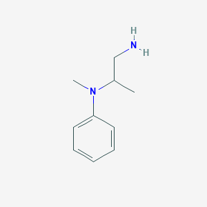 molecular formula C10H16N2 B2716491 N-(1-aminopropan-2-yl)-N-methylaniline CAS No. 42164-60-3
