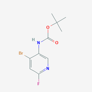 molecular formula C10H12BrFN2O2 B2716503 Tert-butyl (4-bromo-6-fluoropyridin-3-yl)carbamate CAS No. 1514932-23-0