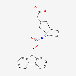 2-(8-{[(9H-fluoren-9-yl)methoxy]carbonyl}-8-azabicyclo[3.2.1]octan-3-yl)acetic acid