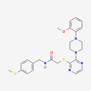 molecular formula C25H29N5O2S2 B2716507 Ethyl [(3-ethyl-4-oxo-6-phenyl-3,4-dihydrothieno[3,2-d]pyrimidin-2-yl)thio]acetate CAS No. 1115867-18-9