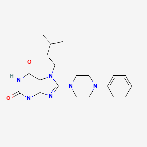 3-Methyl-7-(3-methylbutyl)-8-(4-phenylpiperazin-1-yl)purine-2,6-dione