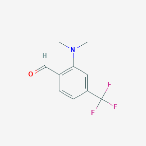 molecular formula C10H10F3NO B2716517 2-(Dimethylamino)-4-(trifluoromethyl)benzaldehyde CAS No. 1289084-29-2