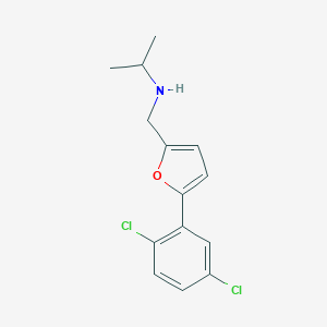 N-{[5-(2,5-dichlorophenyl)furan-2-yl]methyl}propan-2-amine