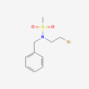 molecular formula C10H14BrNO2S B2716539 N-benzyl-N-(2-bromoethyl)methanesulfonamide CAS No. 132552-89-7