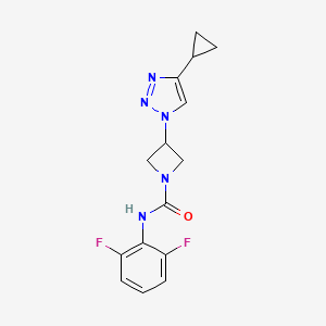 3-(4-cyclopropyl-1H-1,2,3-triazol-1-yl)-N-(2,6-difluorophenyl)azetidine-1-carboxamide