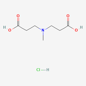 molecular formula C7H14ClNO4 B2716544 N-(2-Carboxyethyl)-N-methyl-b-alanine HCl CAS No. 21555-95-3; 89896-03-7