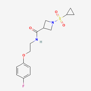 1-(cyclopropylsulfonyl)-N-(2-(4-fluorophenoxy)ethyl)azetidine-3-carboxamide
