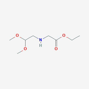 molecular formula C8H17NO4 B2716549 N-(2,2-dimethoxyethyl)glycine ethyl ester CAS No. 126026-17-3