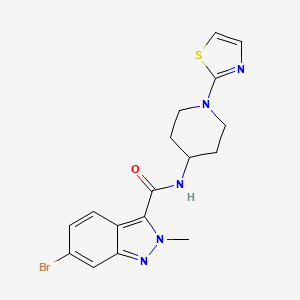 6-bromo-2-methyl-N-(1-(thiazol-2-yl)piperidin-4-yl)-2H-indazole-3-carboxamide