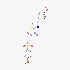3-((4-methoxyphenyl)sulfonyl)-N-(4-(4-methoxyphenyl)thiazol-2-yl)propanamide