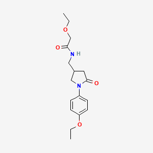 2-ethoxy-N-((1-(4-ethoxyphenyl)-5-oxopyrrolidin-3-yl)methyl)acetamide