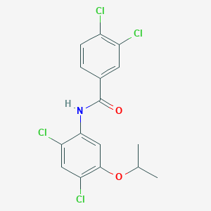 3,4-dichloro-N-(2,4-dichloro-5-isopropoxyphenyl)benzenecarboxamide