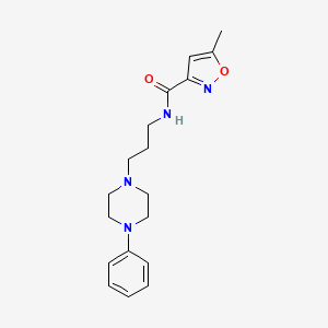 5-methyl-N-(3-(4-phenylpiperazin-1-yl)propyl)isoxazole-3-carboxamide
