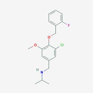 N-{3-chloro-4-[(2-fluorobenzyl)oxy]-5-methoxybenzyl}-N-isopropylamine