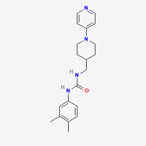 1-(3,4-Dimethylphenyl)-3-((1-(pyridin-4-yl)piperidin-4-yl)methyl)urea