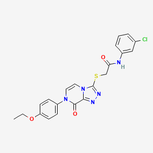 N-(3-chlorophenyl)-2-{[7-(4-ethoxyphenyl)-8-oxo-7,8-dihydro[1,2,4]triazolo[4,3-a]pyrazin-3-yl]thio}acetamide
