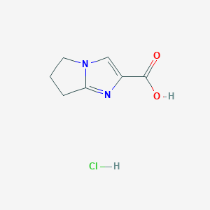 molecular formula C7H9ClN2O2 B2716596 5H,6H,7H-pyrrolo[1,2-a]imidazole-2-carboxylic acid hydrochloride CAS No. 1909313-79-6