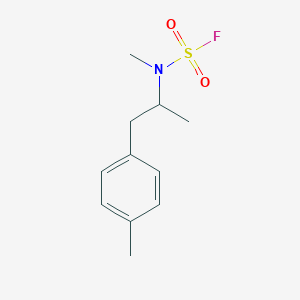 molecular formula C11H16FNO2S B2716600 N-Methyl-N-[1-(4-methylphenyl)propan-2-yl]sulfamoyl fluoride CAS No. 2411223-94-2