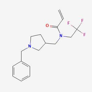 N-[(1-benzylpyrrolidin-3-yl)methyl]-N-(2,2,2-trifluoroethyl)prop-2-enamide