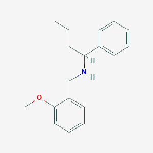 molecular formula C18H23NO B271662 N-(2-methoxybenzyl)-1-phenylbutan-1-amine 
