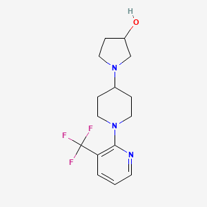 1-[1-[3-(Trifluoromethyl)pyridin-2-yl]piperidin-4-yl]pyrrolidin-3-ol