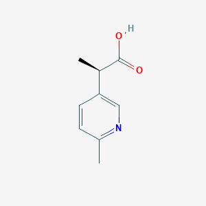 (2R)-2-(6-Methylpyridin-3-yl)propanoic acid