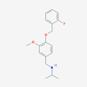 N-{4-[(2-fluorobenzyl)oxy]-3-methoxybenzyl}-N-isopropylamine