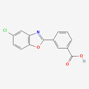 molecular formula C14H8ClNO3 B2716673 3-(5-氯-1,3-苯并噁唑-2-基)苯甲酸 CAS No. 884849-01-8