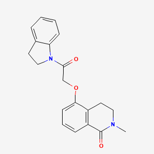 molecular formula C20H20N2O3 B2716676 5-(2-(吲哚啉-1-基)-2-氧代乙氧基)-2-甲基-3,4-二氢异喹啉-1(2H)-酮 CAS No. 850904-64-2