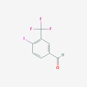 molecular formula C8H4F3IO B2716682 4-Iodo-3-(trifluoromethyl)benzaldehyde CAS No. 1261777-98-3