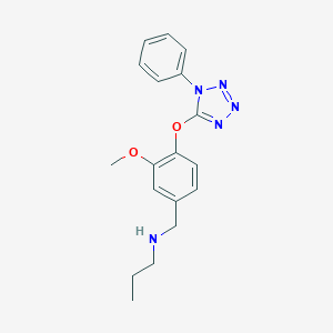 N-{3-methoxy-4-[(1-phenyl-1H-tetrazol-5-yl)oxy]benzyl}propan-1-amine