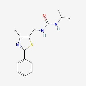 1-Isopropyl-3-((4-methyl-2-phenylthiazol-5-yl)methyl)urea