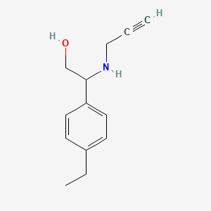molecular formula C13H17NO B2716737 2-(4-Ethylphenyl)-2-(prop-2-ynylamino)ethanol CAS No. 1645449-26-8