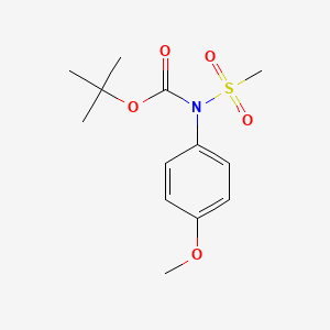 molecular formula C13H19NO5S B2716750 tert-butyl N-(4-methoxyphenyl)-N-(methylsulfonyl)carbamate CAS No. 339018-62-1