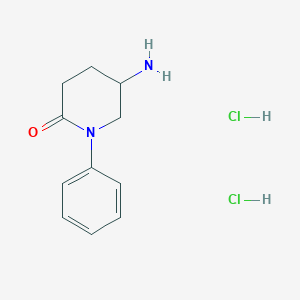 5-Amino-1-phenylpiperidin-2-one;dihydrochloride