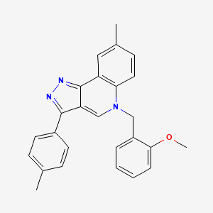 molecular formula C26H23N3O B2716757 5-(2-methoxybenzyl)-8-methyl-3-(p-tolyl)-5H-pyrazolo[4,3-c]quinoline CAS No. 866342-56-5