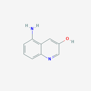 molecular formula C9H8N2O B2716772 5-Aminoquinolin-3-ol CAS No. 1261529-03-6
