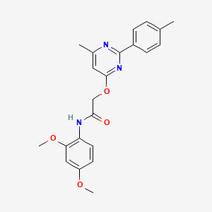 N-(2,4-dimethoxyphenyl)-2-((6-methyl-2-(p-tolyl)pyrimidin-4-yl)oxy)acetamide