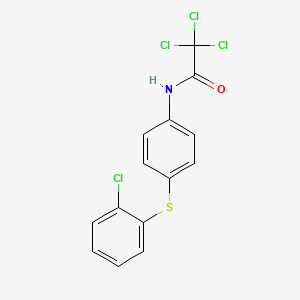 2,2,2-trichloro-N-{4-[(2-chlorophenyl)sulfanyl]phenyl}acetamide