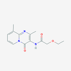 molecular formula C14H17N3O3 B2716791 N-(2,9-dimethyl-4-oxo-4H-pyrido[1,2-a]pyrimidin-3-yl)-2-ethoxyacetamide CAS No. 897617-47-9
