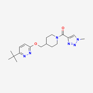 [4-[(6-Tert-butylpyridazin-3-yl)oxymethyl]piperidin-1-yl]-(1-methyltriazol-4-yl)methanone